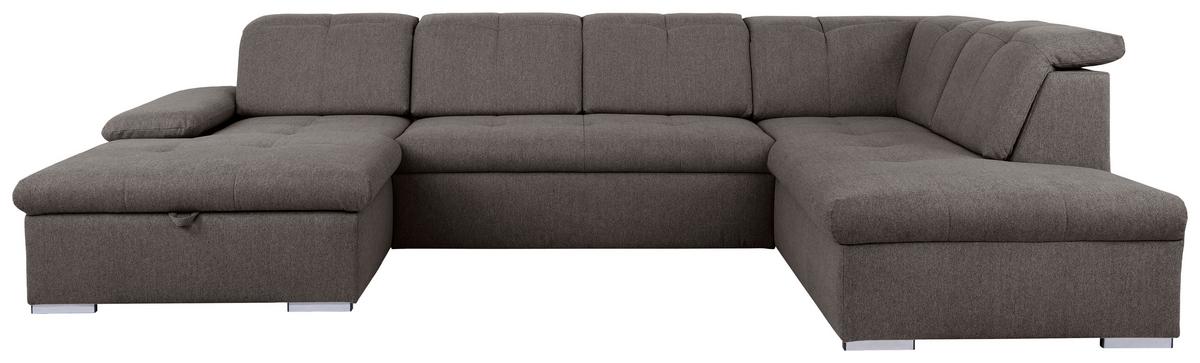 Wohnlandschaft Ramzes Grau U: 173x328x215 cm - Grau, Design, Textil (173/328/215cm) - MID.YOU