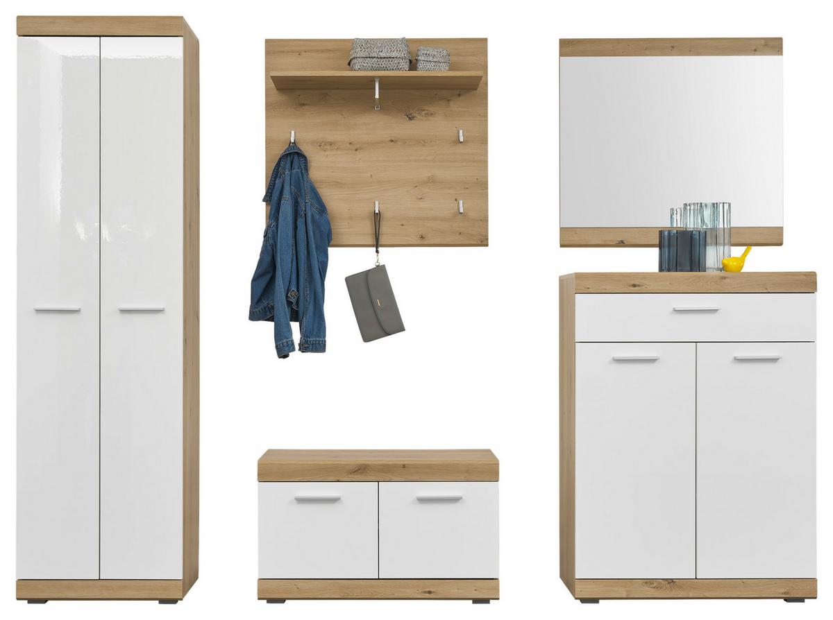 Wandspiegel Nola Eiche Artisan B: 80 Cm - Eiche Artisan, Design, Glas/Holzwerkstoff (80/75/2cm) - MID.YOU