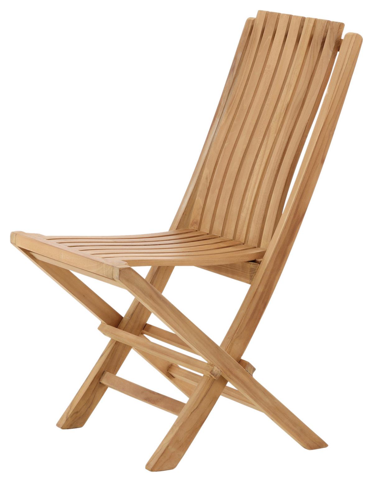 Gartensessel Klappbar Ghana Holz - Teakfarben, KONVENTIONELL, Holz (43/98/47cm) - Gardenson