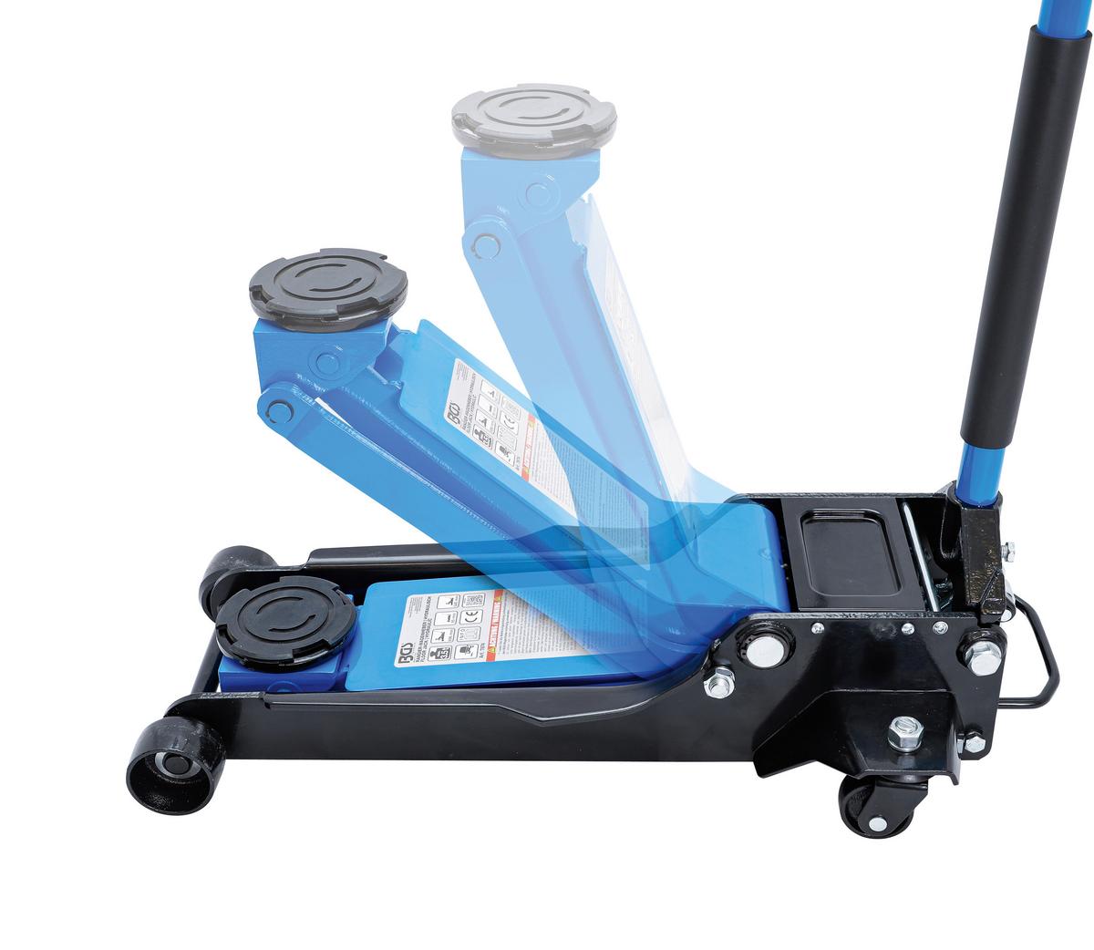Rangier-Wagenheber Hydraulisch Blau/Schwarz B: 36,8 cm - Blau/Schwarz, Basics (36,8/124,7/69,6cm)