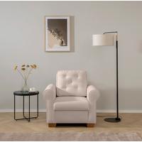 Sessel Arles, Taupe 15 B: 93 Cm - Taupe/Buchefarben, Design, Textil (93/89/82cm) - MID.YOU