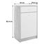 Kommode B 50cm 4-You New Beton Optik/Weiß - Weiß/Grau, MODERN, Holzwerkstoff (50/85,4/34,6cm) Kommode B 50cm 4-You New Beton Optik/Weiß - Weiß/Grau, MODERN, Holzwerkstoff (50/85,4/34,6cm)