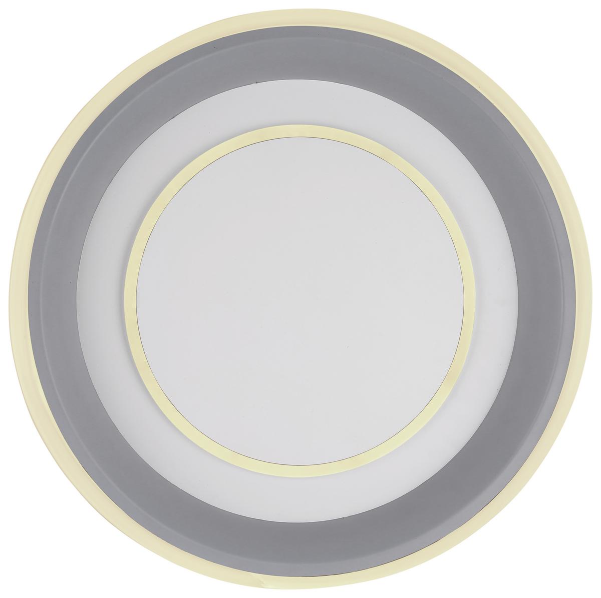 LED-Deckenleuchte Tabano Ø 50 cm mit Memoryfunktion - Anthrazit/Opal, Basics, Kunststoff/Metall (50/9,5cm) - Globo