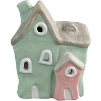Dekohaus Hilde - Pink/Grau, KONVENTIONELL, Keramik (10,5/7,5/13cm) - Luca Bessoni