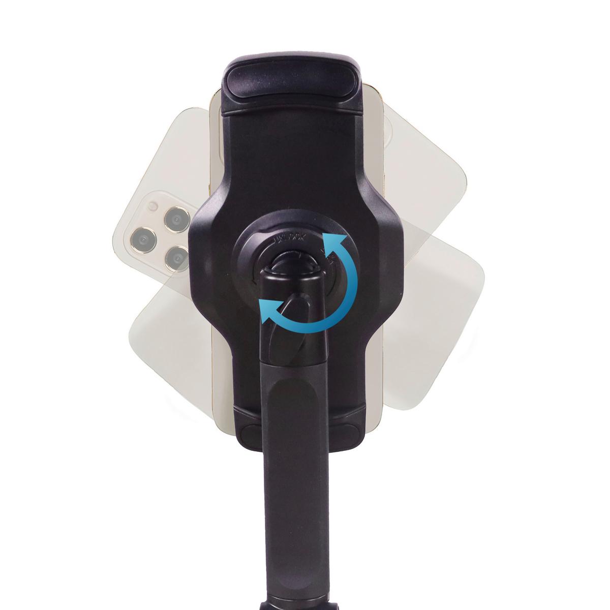 Handyhalterung Flexmobi Iii - Schwarz, MODERN, Kunststoff/Metall (15,5/22cm) - MID.YOU
