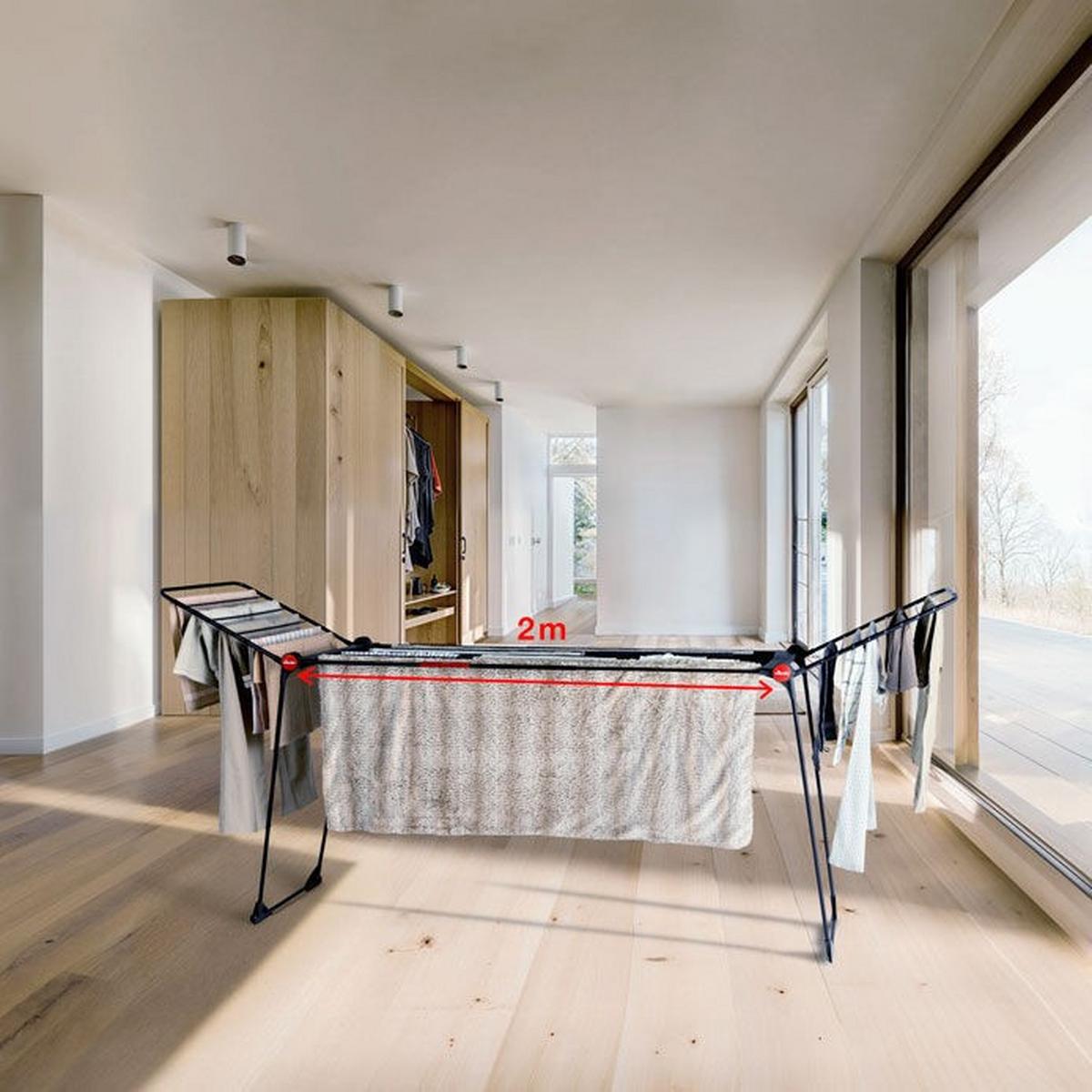 Ruhaszárító Kihúzható Vileda Infinity Flex Ultimate - fém (216-304/56/128cm) - Vileda