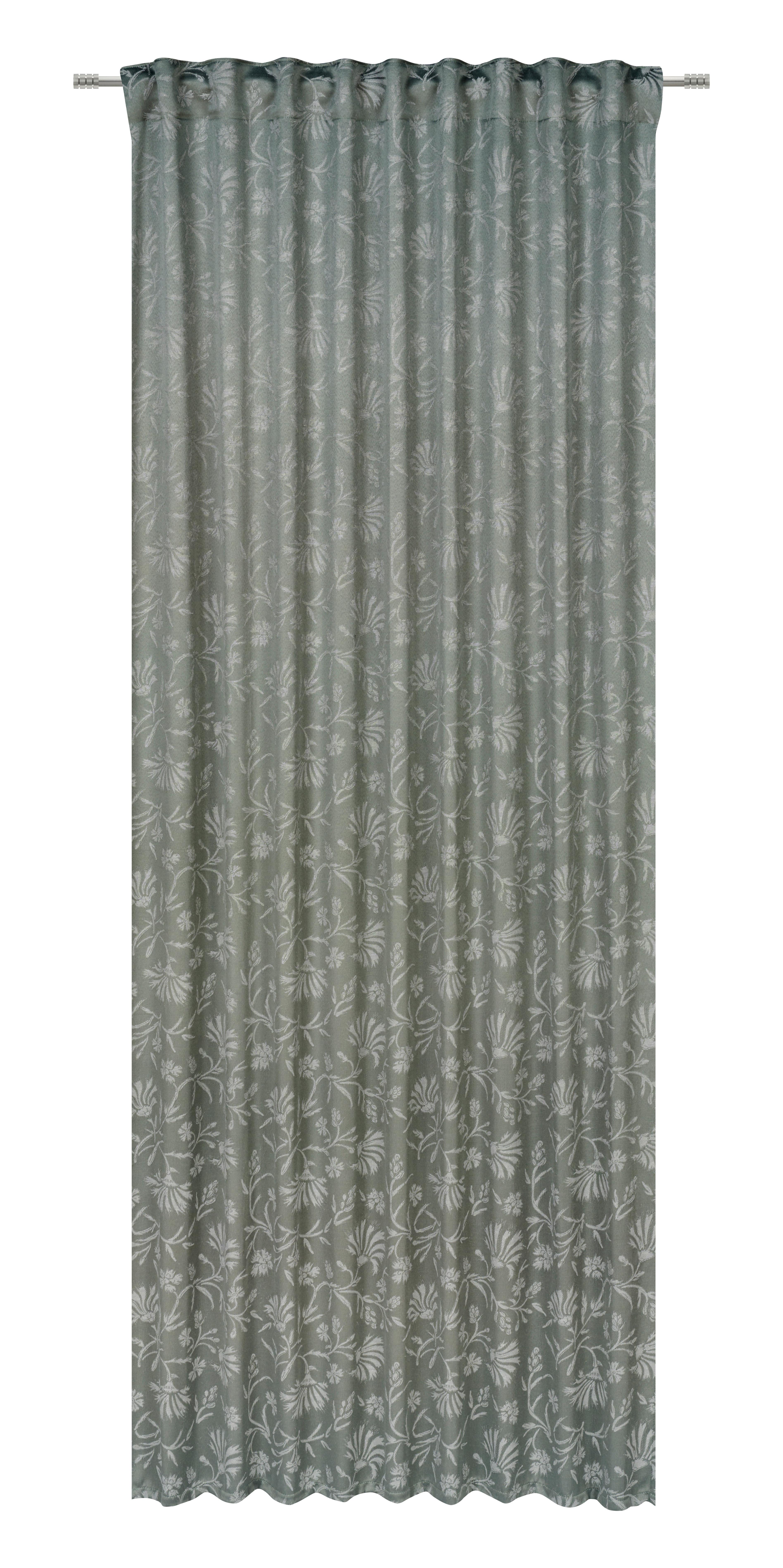 Vorhang Mit Band Lia 140x245 Cm Grün - Grün, ROMANTIK / LANDHAUS, Textil (140/245cm) - James Wood