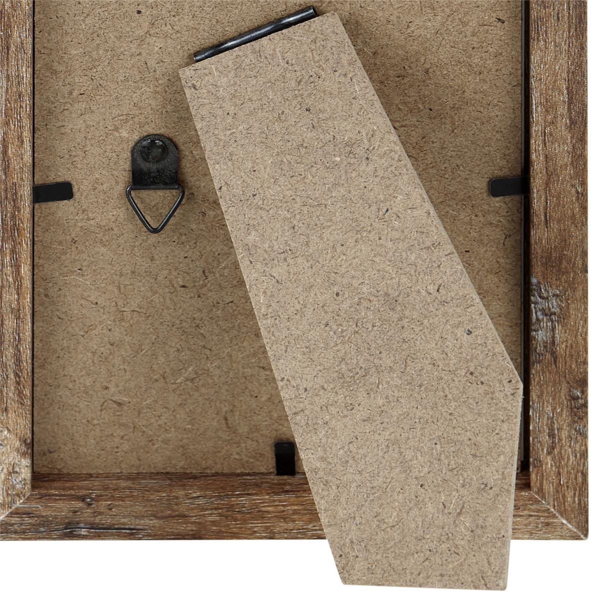 Bilderrahmen 10x15 cm Carla Holz Naturfarben, 12,7x17,7 cm - Nussbaumfarben, Basics, Glas/Holz (12,7/17,7/2cm) - Luca Bessoni
