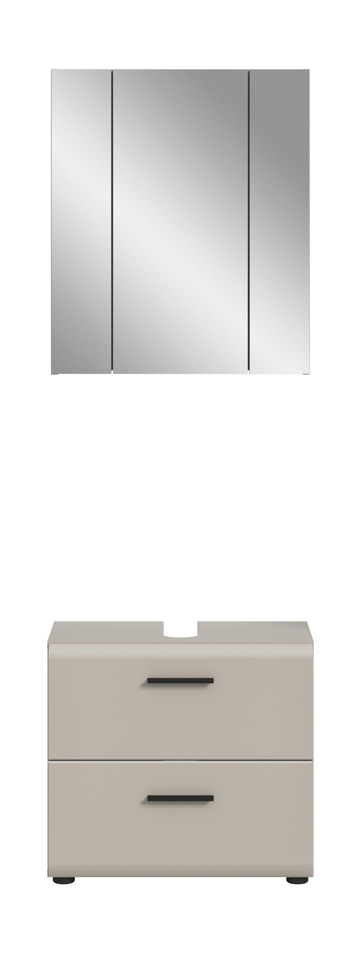 Badezimmer Ice Kaschmir B: 60cm - Kaschmir, Trend, Glas/Holzwerkstoff (60cm) - MID.YOU