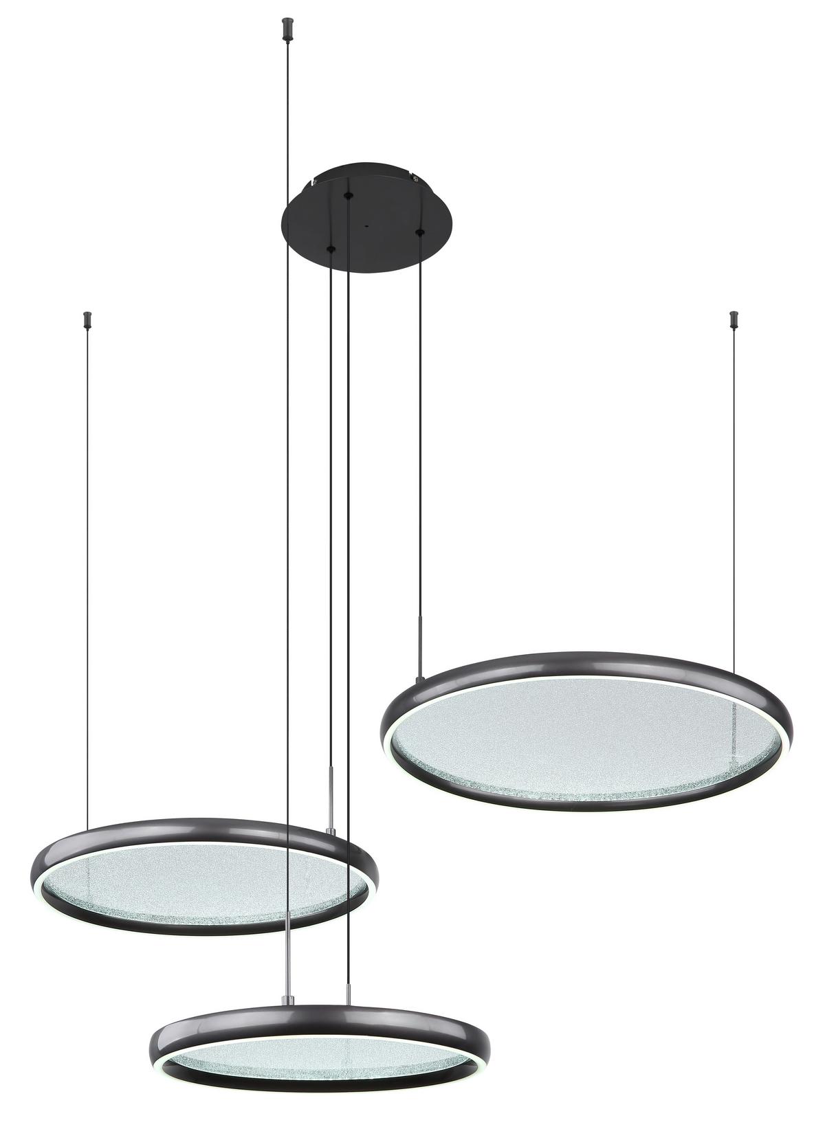 Led Függőlámpa 67186-60 Briggs - fekete/fehér, Design, műanyag/fém (103/83/150cm) - Globo