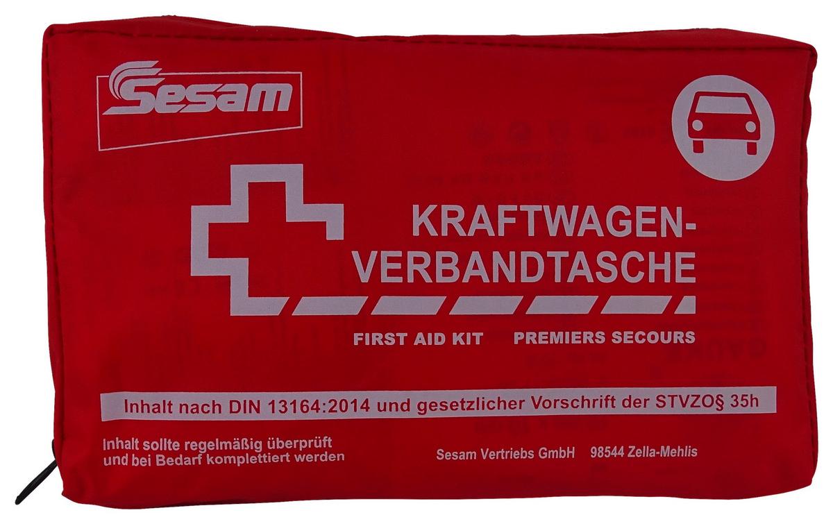 Verbandstasche Auto Gem. Din 13164 In Rot - Rot, MODERN, Kunststoff (23/7/12cm)