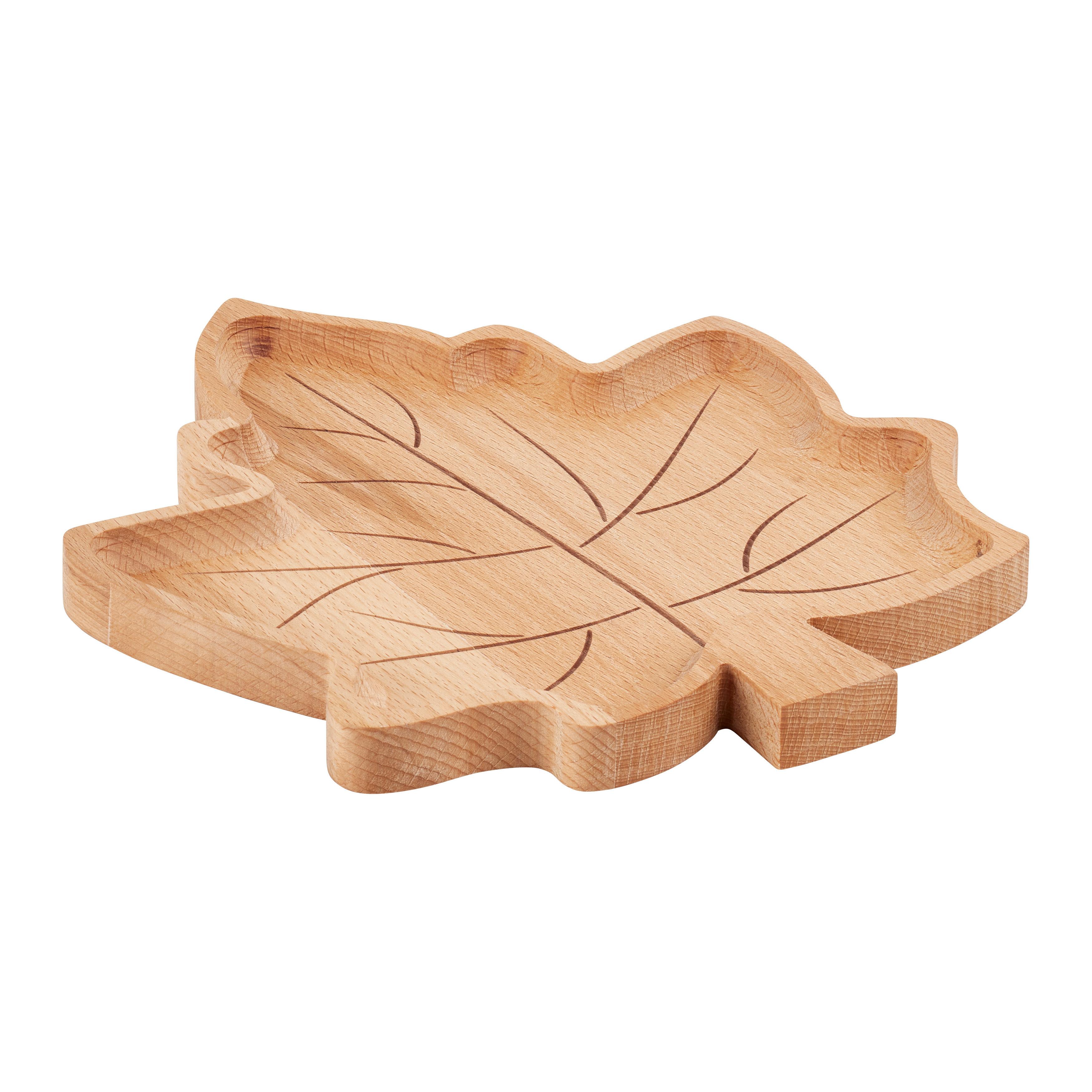 DEKORAČNÍ TALÍŘ AUTUMN - přírodní barvy, Konvenční, dřevo (24,2/1,7/28,6cm) - Modern Living