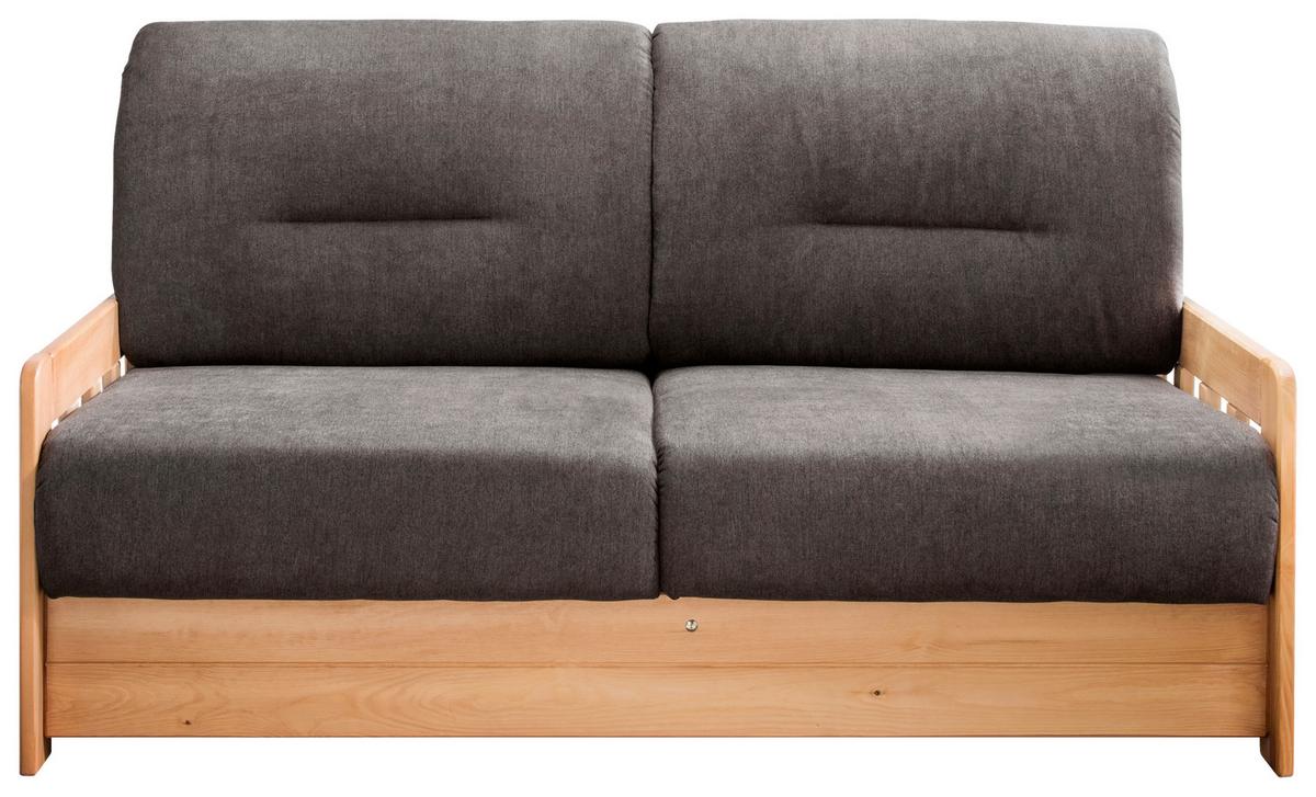 Schlafsofa Camino - Dunkelbraun/Kieferfarben, KONVENTIONELL, Holz/Textil (154/88/90cm) - Livetastic