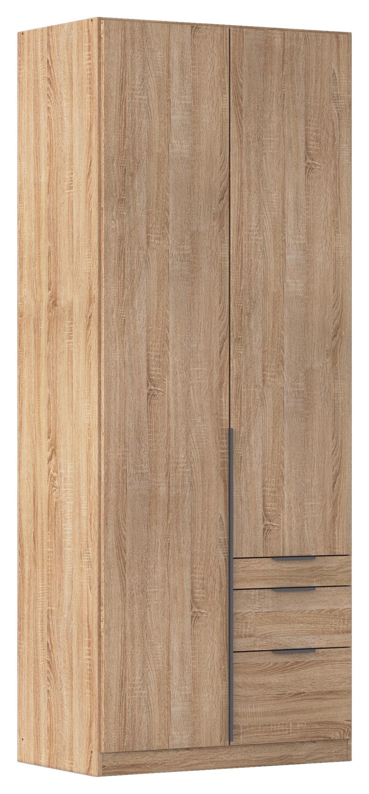 Drehtürenschrank Alabama, Sonoma Eiche B: 91 Cm - Sonoma Eiche, MODERN, Holzwerkstoff (91/229/54cm) - Rauch Möbel