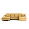 Wohnlandschaft Isona Gelb Chenille - Chromfarben/Gelb, Design, Textil (165/353/212cm) - Livetastic