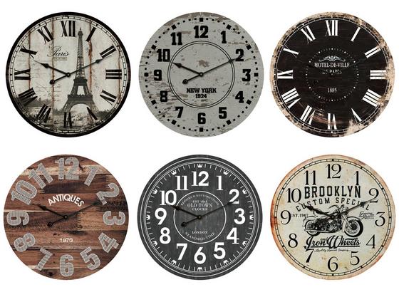 Holz Wanduhr Nostalgie - Multicolor, KONVENTIONELL, Holz (50cm) Holz Wanduhr Nostalgie - Multicolor, KONVENTIONELL, Holz (50cm)