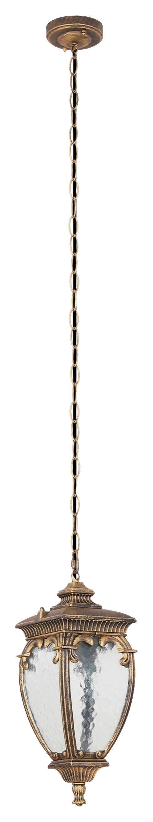 AUSSENLEUCHTE FLEUR - Goldfarben/Schwarz, Basics, Glas/Metall (40/40/15cm) - MAYTONI