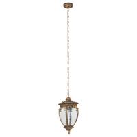 AUSSENLEUCHTE FLEUR - Goldfarben/Schwarz, Basics, Glas/Metall (40/40/15cm) - MAYTONI
