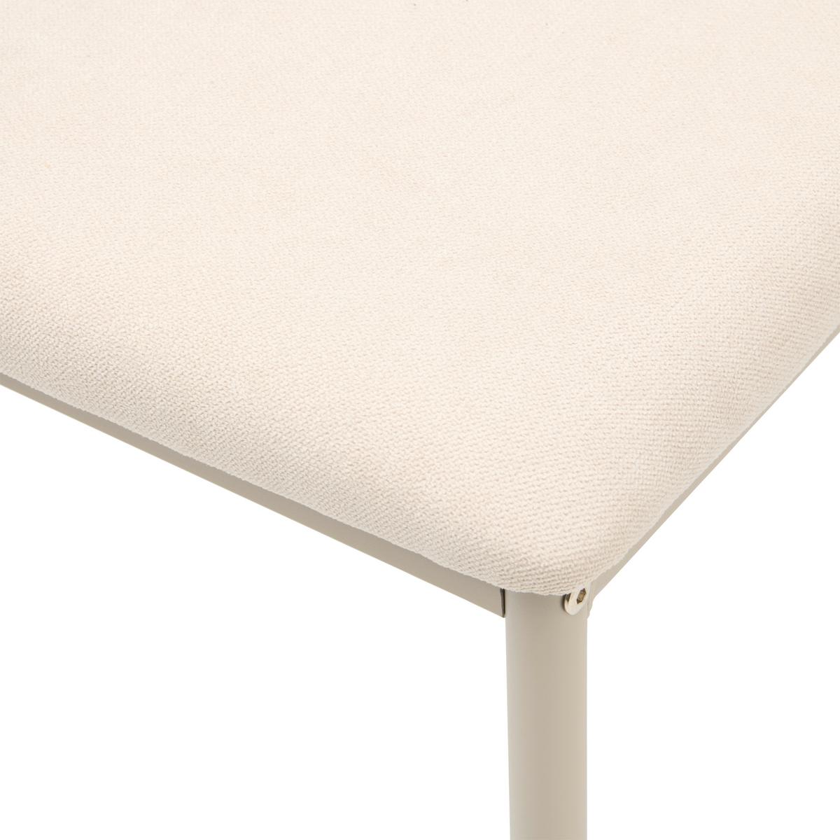 Vierfußstuhl Farina Webstoff Beige, B: 43 Cm - Champagner/Beige, KONVENTIONELL, Textil/Metall (43/93/54cm) - MID.YOU
