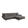 Ecksofa Drago Graubraun S: 290x166 Cm - Wildeiche/Graubraun, MODERN, Textil (290/166cm) - MID.YOU