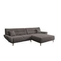 Ecksofa Drago Graubraun S: 290x166 cm - Wildeiche/Graubraun, MODERN, Textil (290/166cm) - MID.YOU