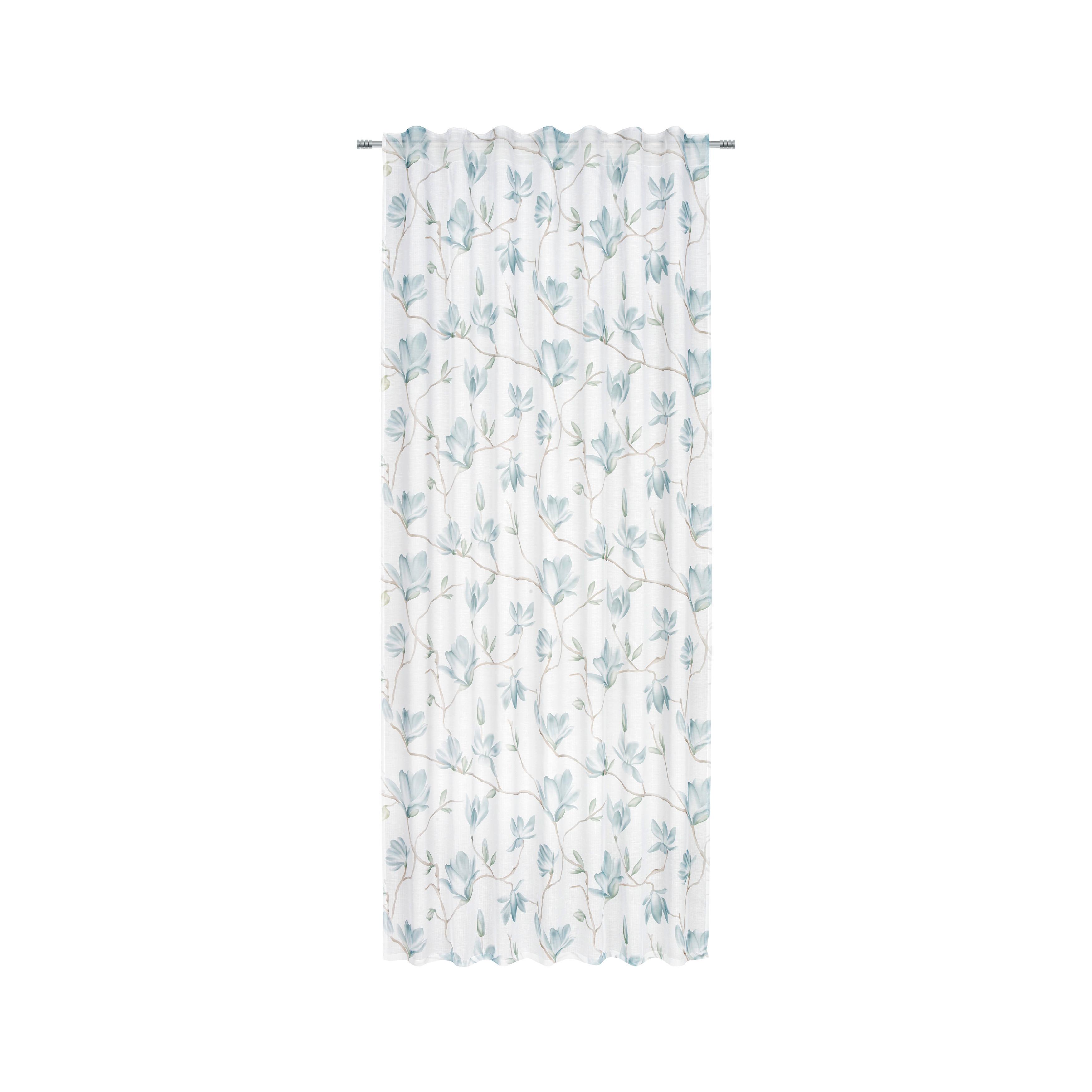 HOTOVÝ ZÁVES Magda, 140/245 cm - modrá, Basics, textil (140/245cm) - Modern Living