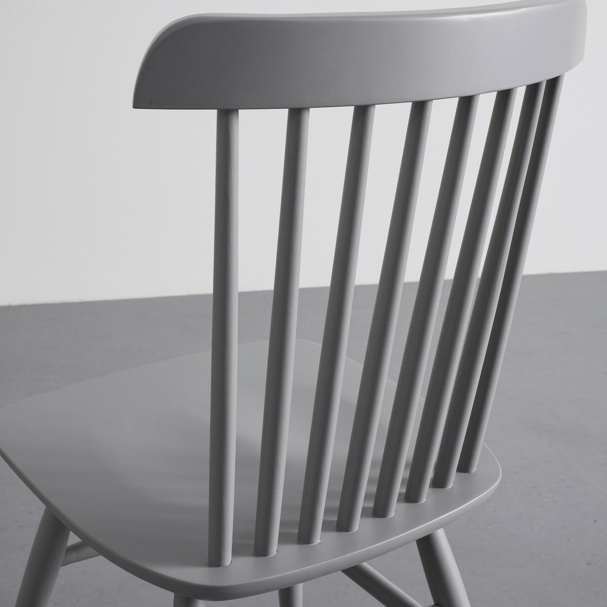 Sada židlí z masivu PEDRO šedá 2ks - šedá, Moderní, dřevo (48/89/52cm) - Bessagi Home