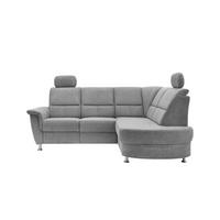 Ecksofa Mit Stauraum Parole Silberfarben Chenille - Chromfarben/Silberfarben, KONVENTIONELL, Textil (231/184cm) - Livetastic