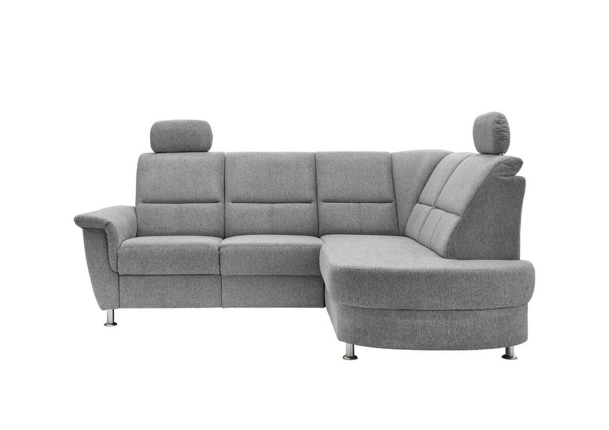 Ecksofa Mit Stauraum Parole Silberfarben Chenille - Chromfarben/Silberfarben, KONVENTIONELL, Textil (231/184cm) - Livetastic