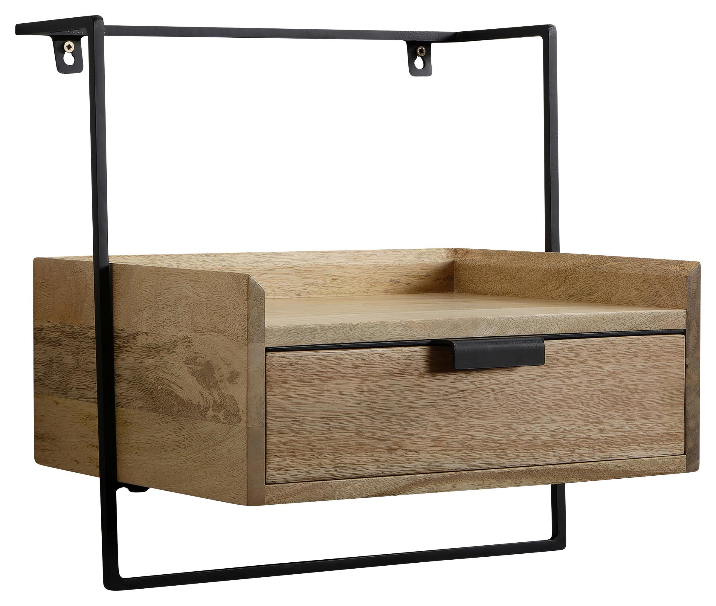 Nachttisch Hellbraun B: 44 Cm - Hellbraun, Design, Holz (44/45/35cm) - MID.YOU