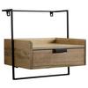 Nachttisch Hellbraun B: 44 Cm - Hellbraun, Design, Holz (44/45/35cm) - MID.YOU