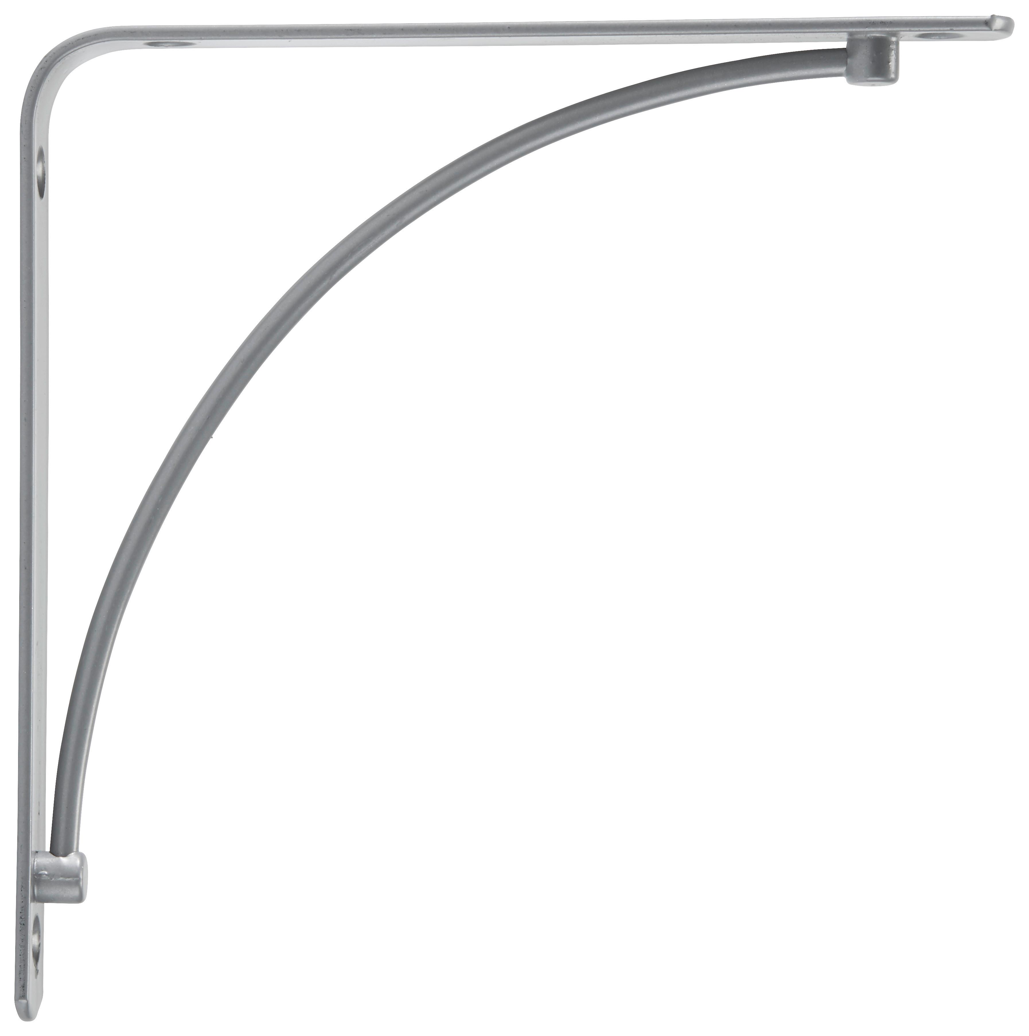 NÁSTENNÝ DRŽIAK BRACKET -SB- - strieborná, Modern, kov (20/20/2cm) - Mömax