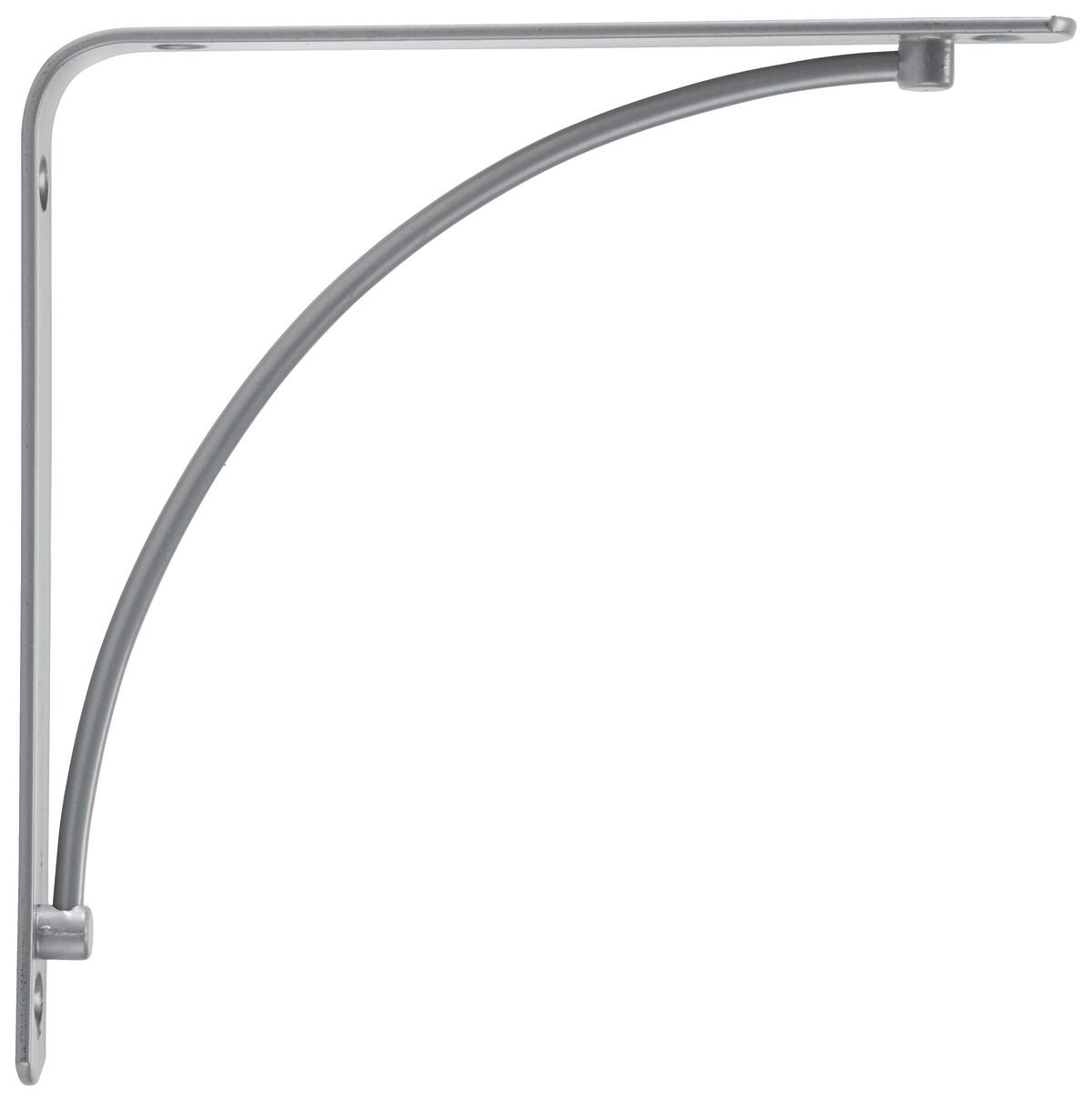 NÁSTENNÝ DRŽIAK BRACKET -SB- - strieborná, Modern, kov (20/20/2cm) - Mömax