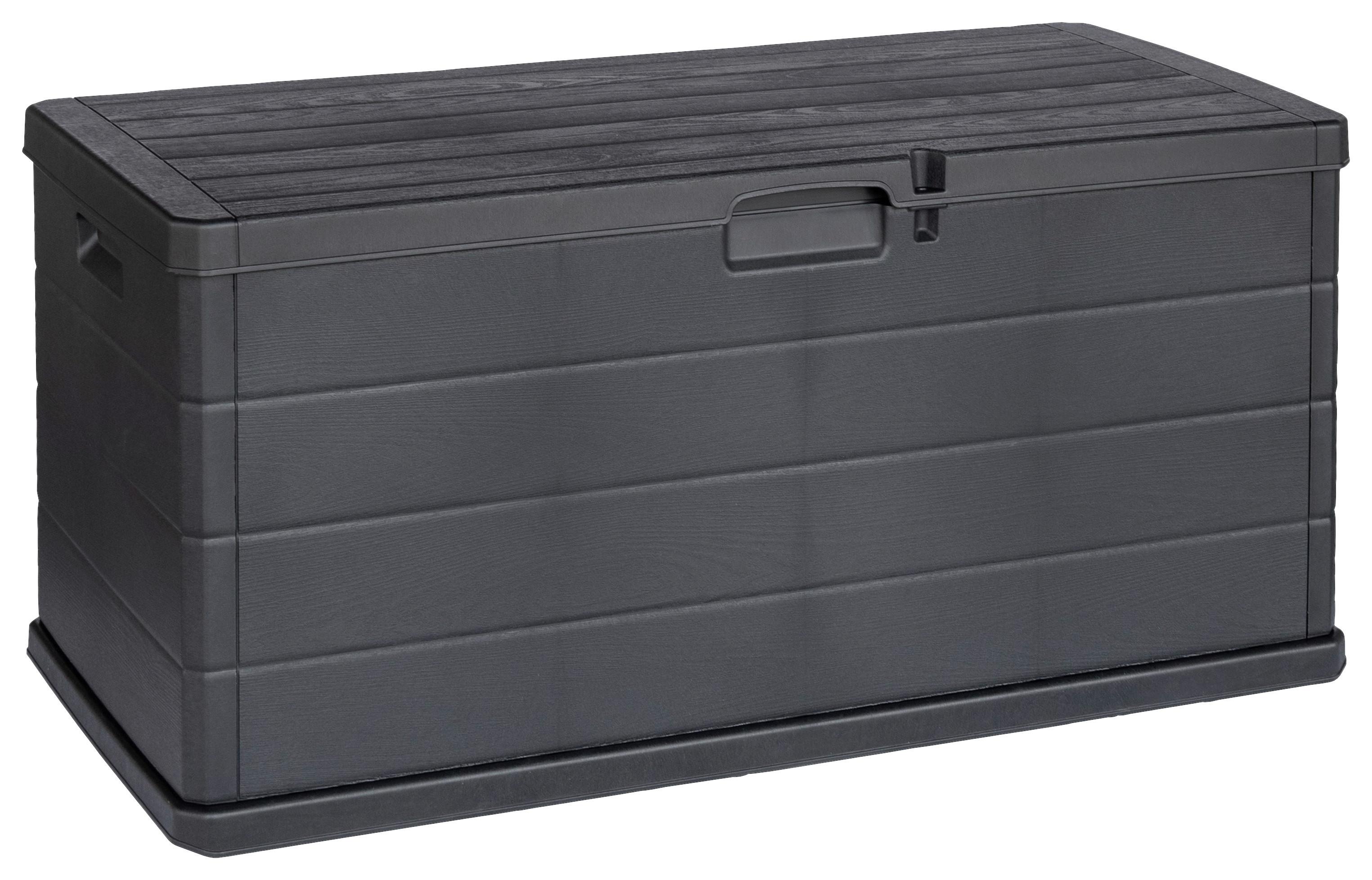 Kissenbox Alpha - Anthrazit, MODERN, Kunststoff (118/59/57cm) - Luca Bessoni