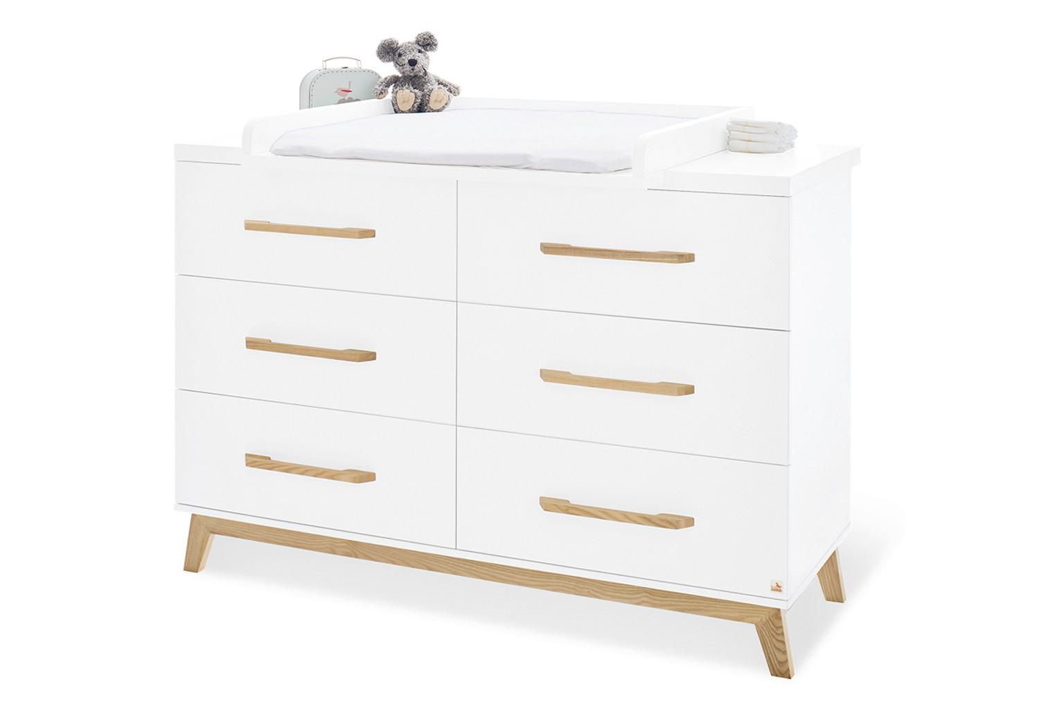 Wickelkommode Riva B: 105 cm Weiß - Weiß, Design, Holz (140/105/78cm) - Pinolino