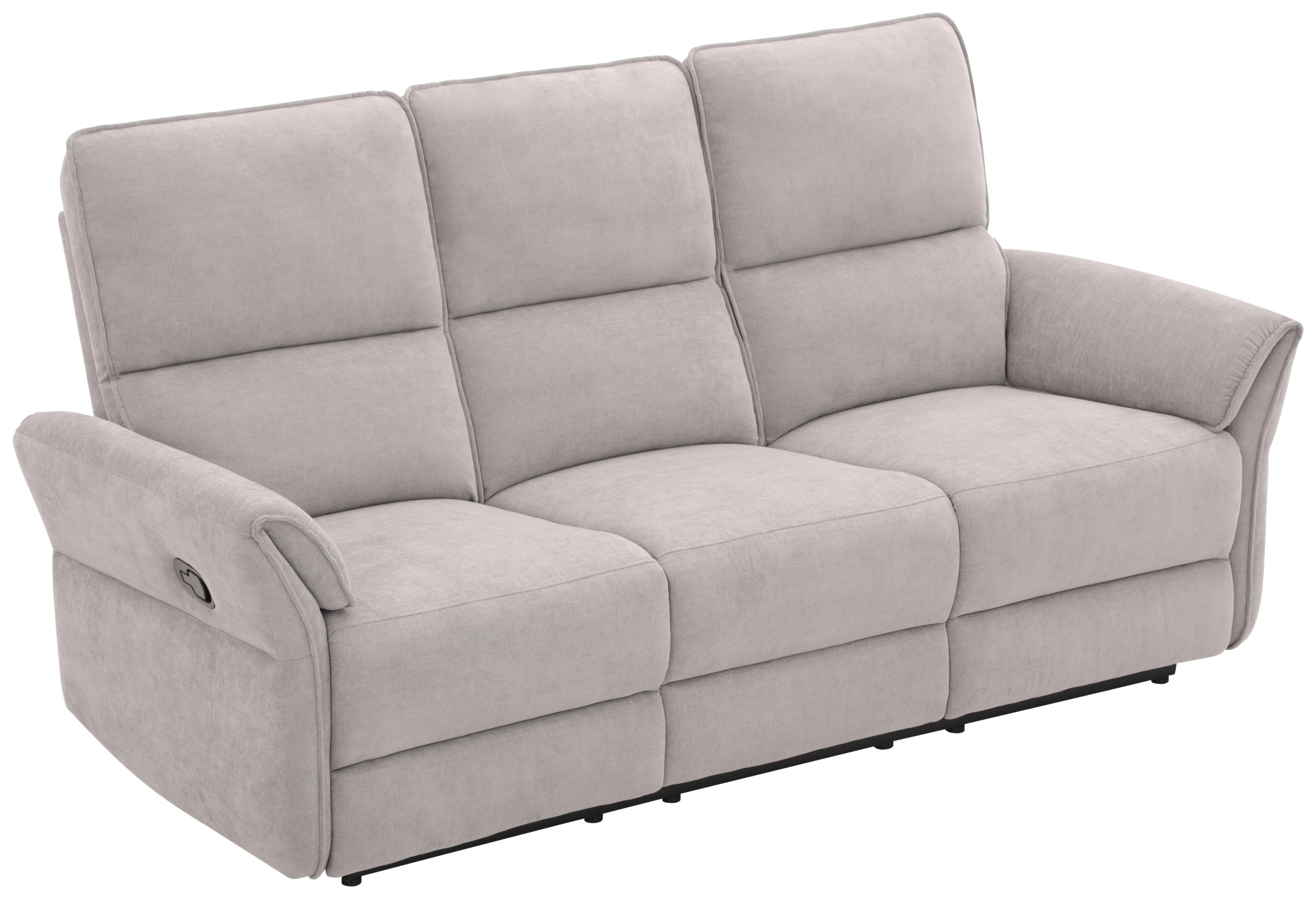 3-Sitzer-Sofa Redon Grau B: 200 cm - Schwarz/Grau, Basics, Holz/Textil (200/103/92cm) - Livetastic