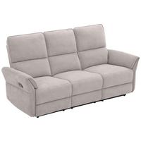 3-Sitzer-Sofa Redon Grau B: 200 cm - Schwarz/Grau, Basics, Holz/Textil (200/103/92cm) - Livetastic