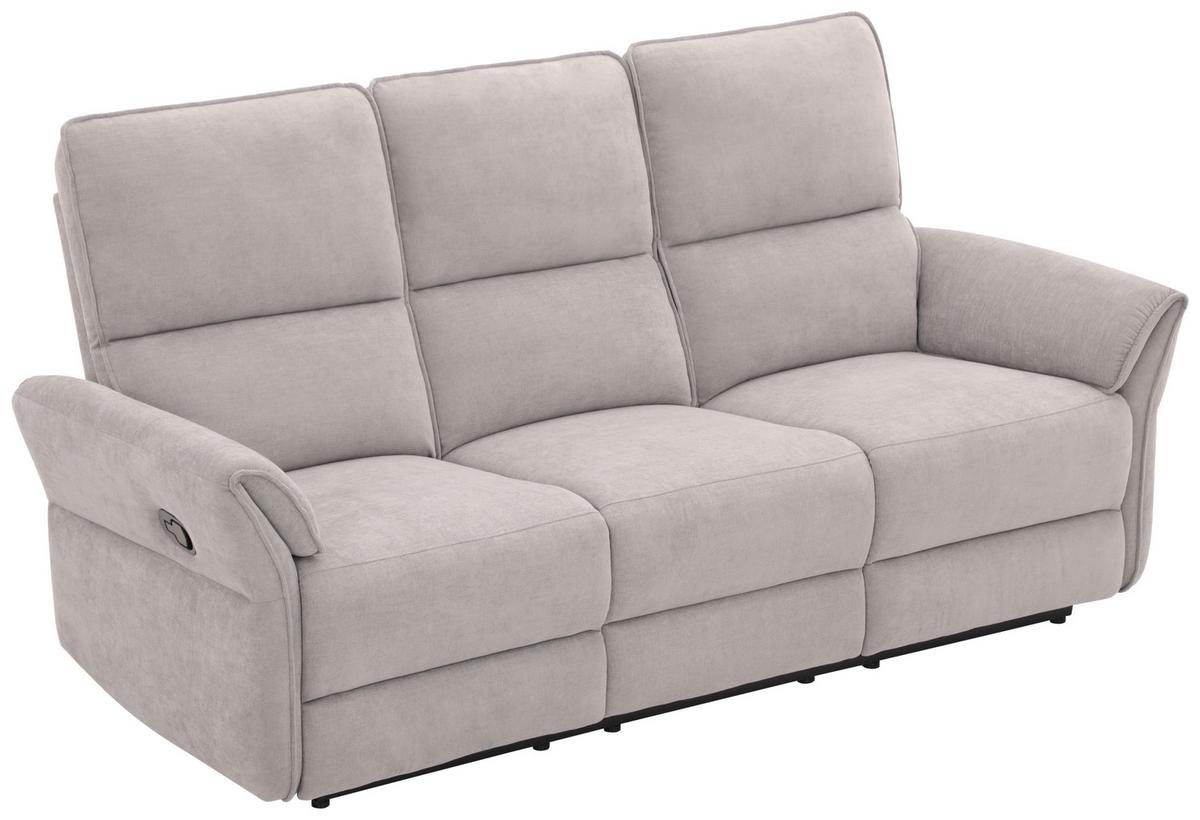 3-Sitzer-Sofa Redon Grau B: 200 cm - Schwarz/Grau, Basics, Holz/Textil (200/103/92cm) - Livetastic