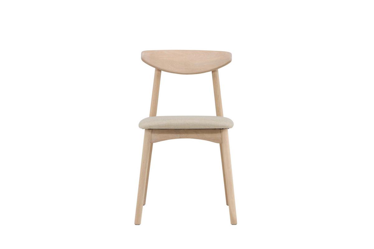 STUHL Ven Beige B: 47 cm - Beige, MODERN, Holz/Textil (47/80/54cm) - Livetastic