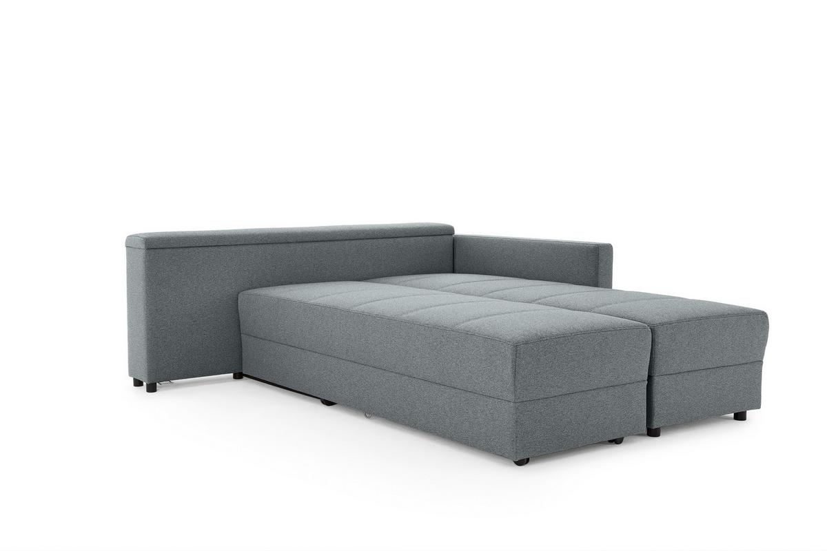 Ecksofa Looks Iii - Dunkelgrau/Schwarz, Design, Textil (229/287cm) - LOOKS by W.Joop