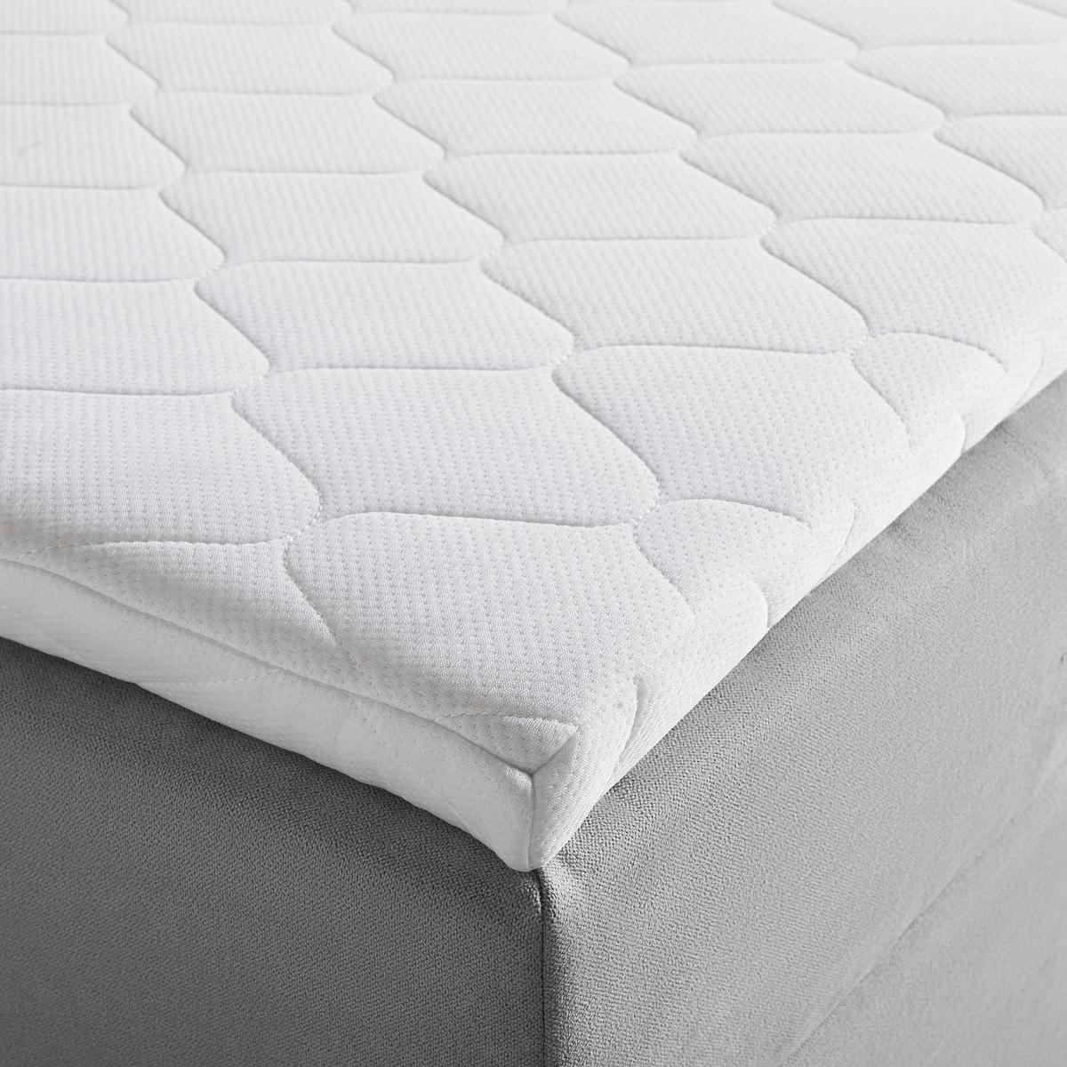 Postel boxspring s toperem, 180x200 cm, sivá - šedá/černá, Moderní, kov/dřevo (180/200cm) - Bessagi Home