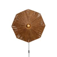 Wandleuchte Panama - Braun, Basics, Naturmaterialien (65/7cm) - Good & Mojo