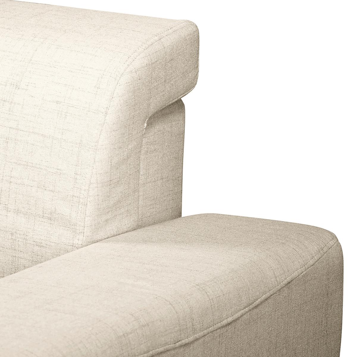 Ecksofa Bella Hellgrau S: 257x174 cm - Wengefarben/Hellgrau, Design, Textil (257/174cm) - Livetastic