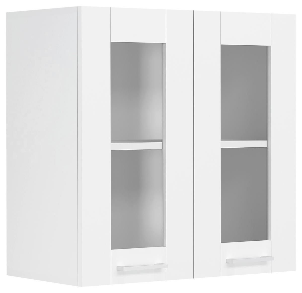 Küchenoberschrank Colura - Weiß, Trend, Glas/Holzwerkstoff (80/60/31cm) - MID.YOU