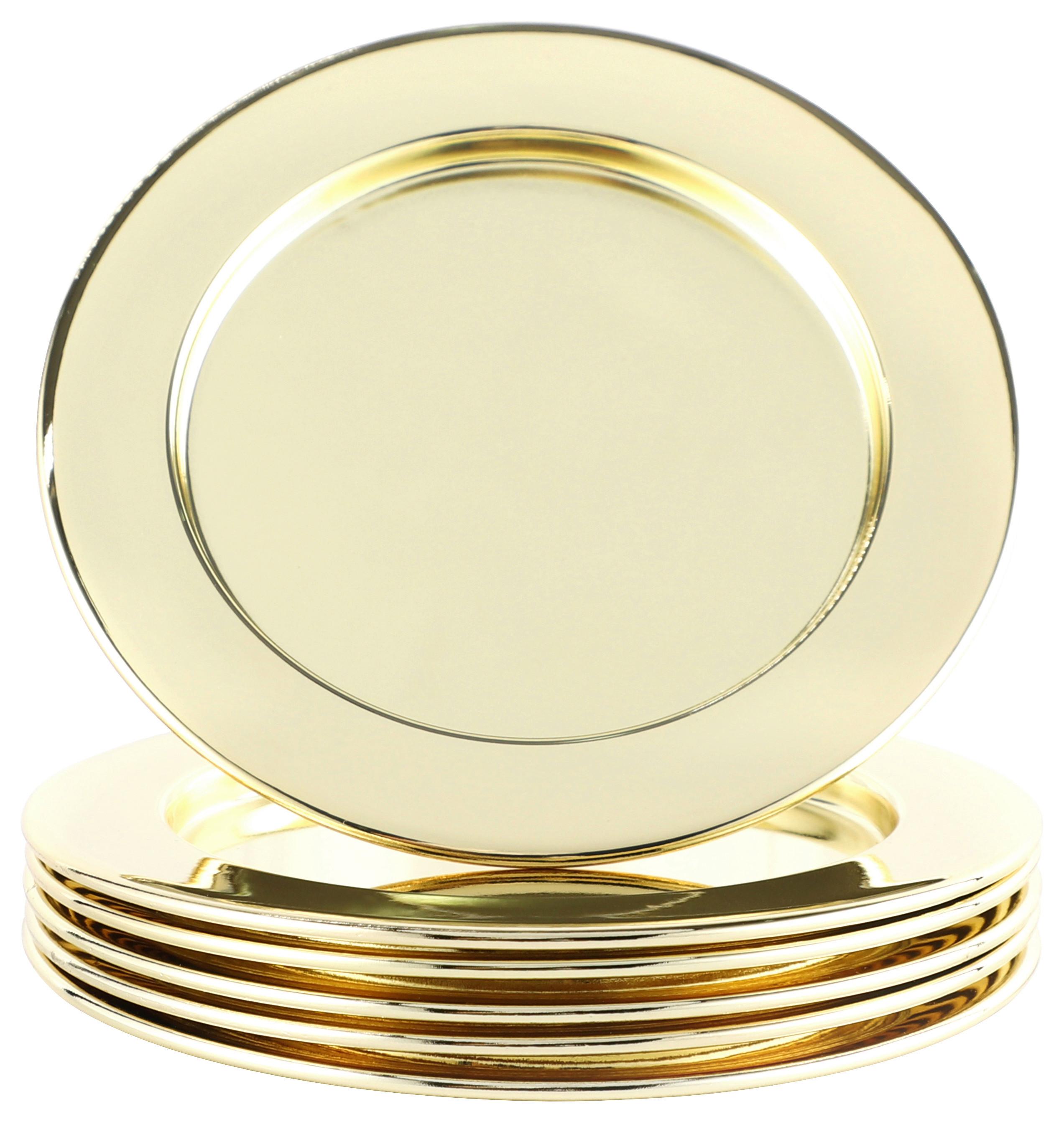 UNTERSETZER ECHTWERK GLASUNTERSETZER-SET - Goldfarben, Design, Metall (10,9cm) - Echtwerk