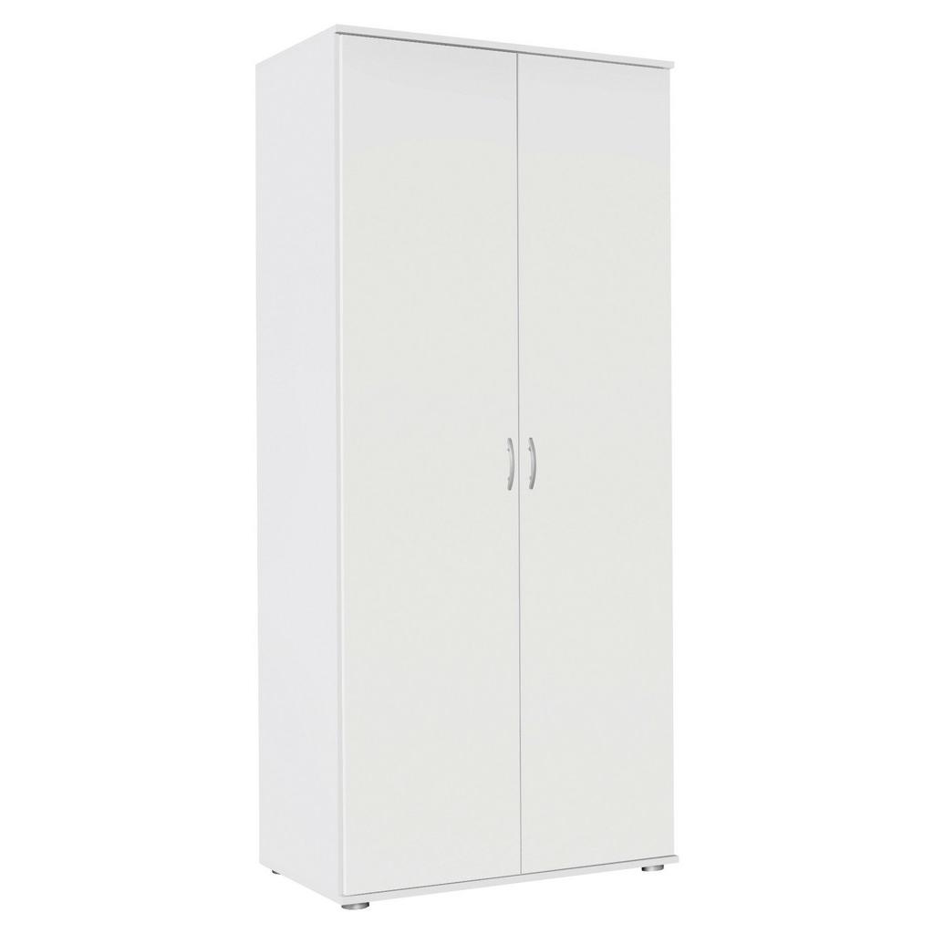 Drehtürenschrank 85 cm Twin Weiß