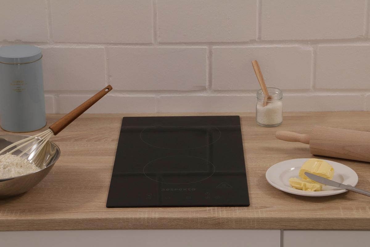 Kochfeld Respekta Bennet - Schwarz, Trend, Glas (29/5/52cm) - Respekta