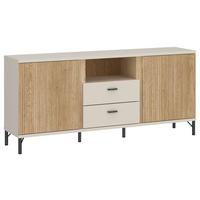 TV-Element Mosano B: 150 cm - Kaschmir/Eichefarben, Trend, Holzwerkstoff (150/70/40cm)