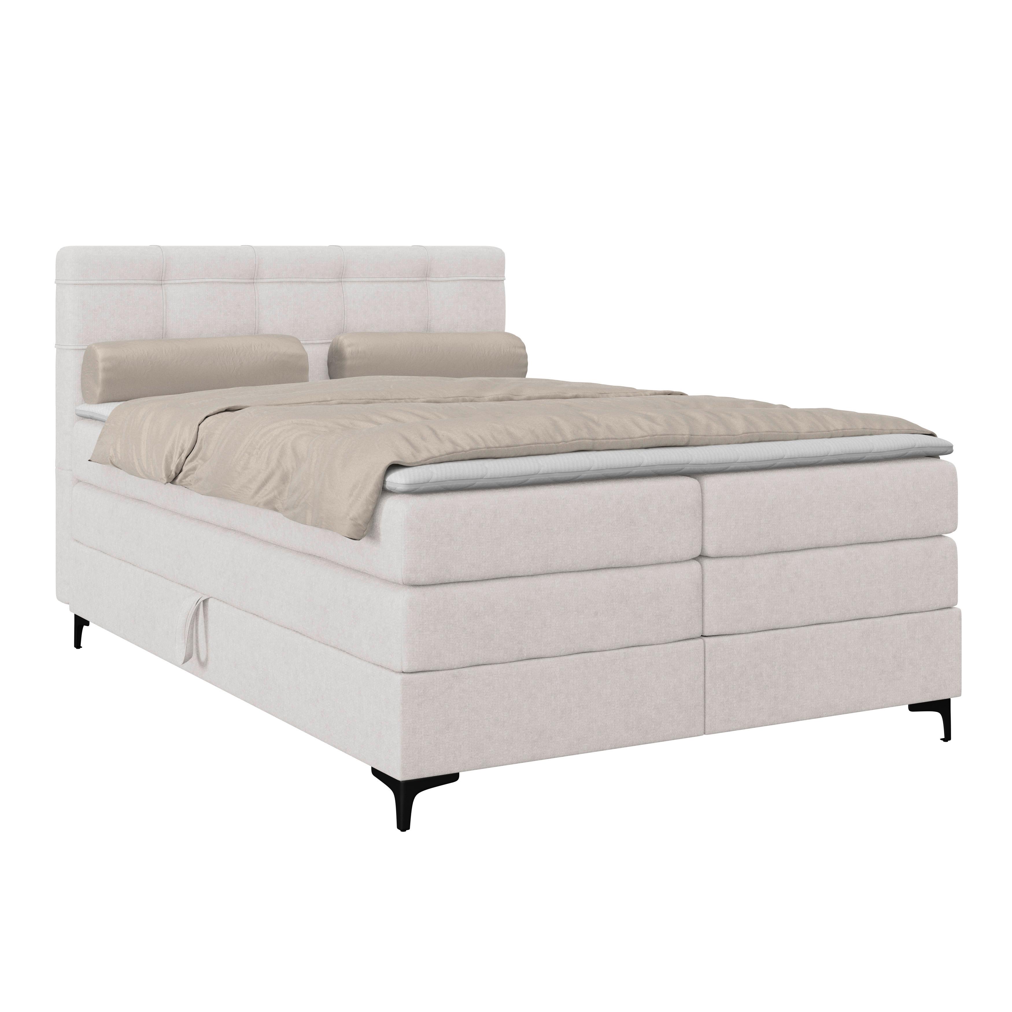 Boxspringbett MITTO Champagner 140x200 cm