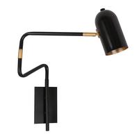 Wandleuchte 21-75451 - Schwarz, Basics, Metall (8/51/39cm)